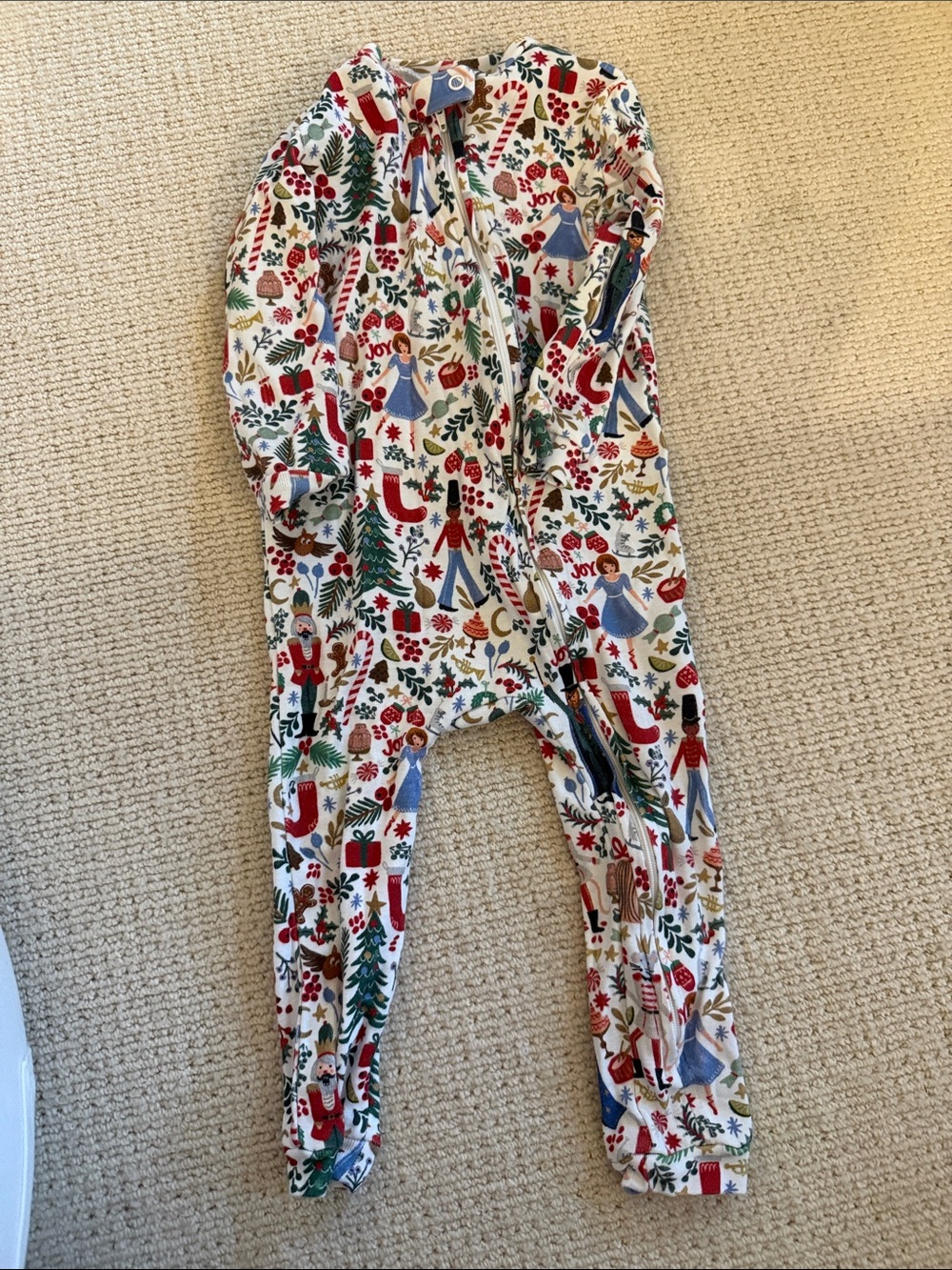 Rifle Paper Co. Kids Holiday nutcracker onesie
